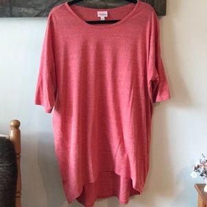 LuLaRoe Irma Heathered red
